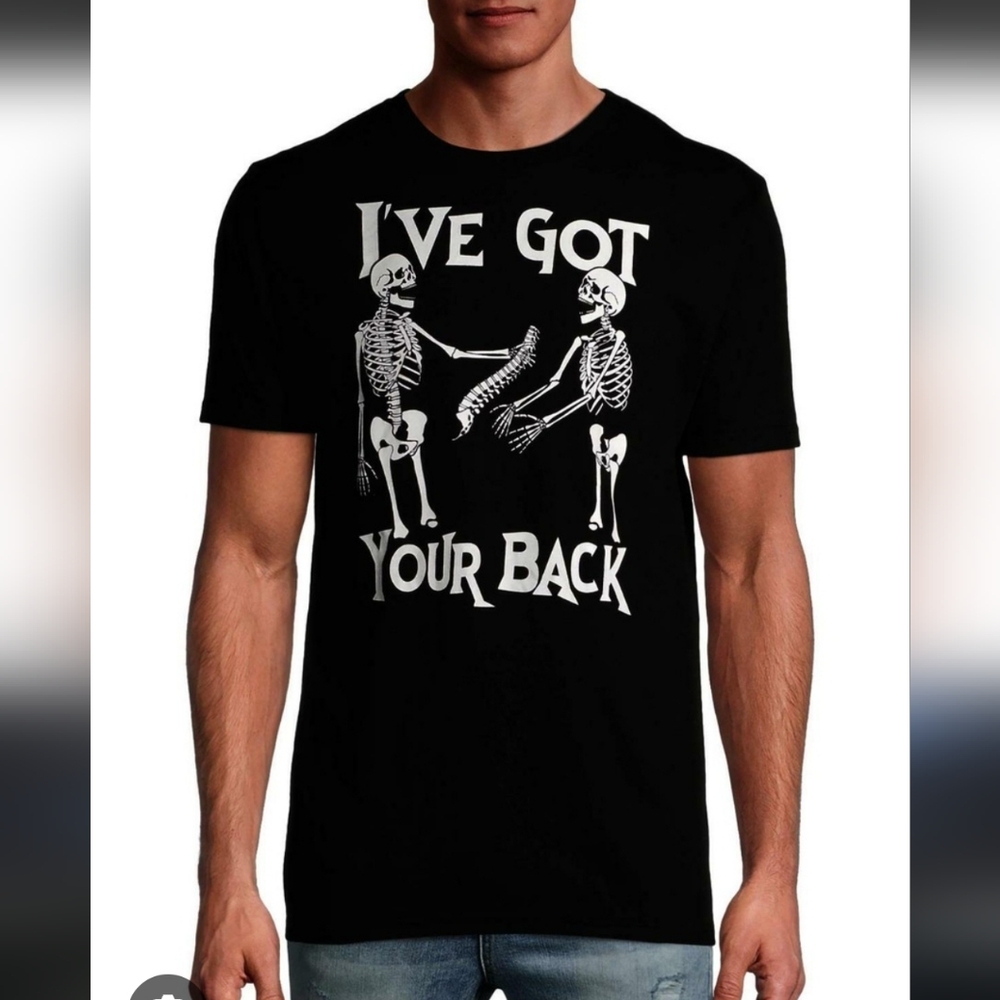 Way To Celebrate halloweenBlack Skeleton Graphic Mens T-Shirt